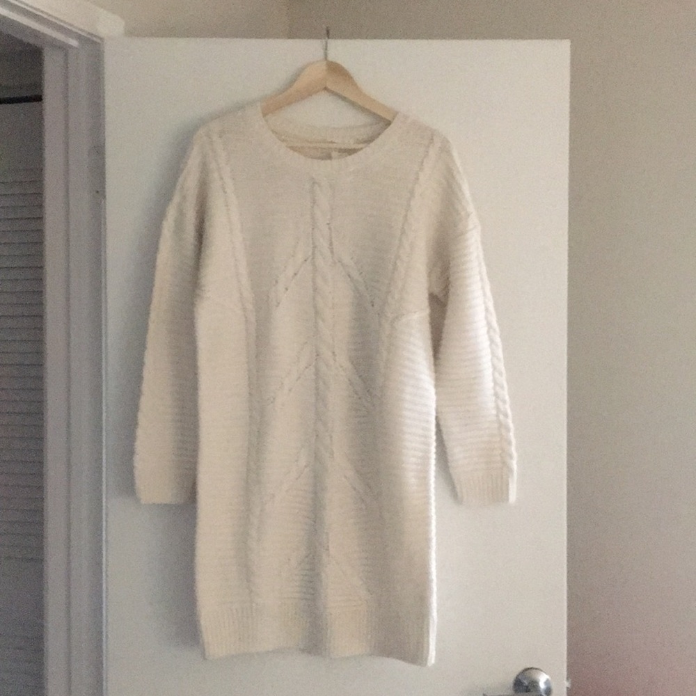 NWT cream colored GAP sweater dress